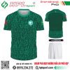 Mẫu áo đá bóng đội tuyển Arabia sân khách Worldcup 2022 màu xanh Liver