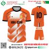 Mẫu áo bóng đá Nam Định tự thiết kế màu cam