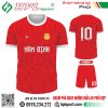 Mẫu áo đấu bóng đá Nam Định màu đỏ