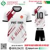Mẫu áo bóng đá Phú Thọ màu trắng