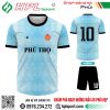 Mẫu áo bóng đá Phú Thọ màu xanh mc