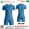 Mẫu áo thi đấu không logo màu xanh lý