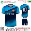 Mẫu áo bóng đá Phú Thọ thiết kế màu xanh ya