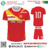 Mẫu áo thi đấu bóng đá Phú Thọ thiết kế màu đỏ