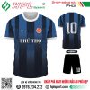 Mẫu áo bóng đá Phú Thọ thiết kế màu tím than