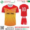 Mẫu áo bóng đá Phú Thọ thiết kế màu cam nhạt