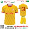 Mẫu áo đá bóng Sài Gòn màu vàng đậm