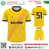 Mẫu áo đá bóng Sài Gòn màu vàng