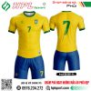 Mẫu áo đội tuyển Brazil sân nhà màu vàng
