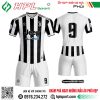 Mẫu áo đá bóng CLB Juventus sân nhà màu trắng sọc đen