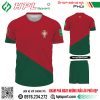 Mẫu áo đấu đội tuyển Portugal sân nhà Worldcup 2022 màu đỏ phối xanh Liver