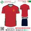 Mẫu áo đá bóng đội tuyển Spain sân nhà Worldcup 2022 màu đỏ