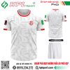 Mẫu áo đá bóng đội tuyển Tunisia sân khách Worldcup 2022 màu trắng