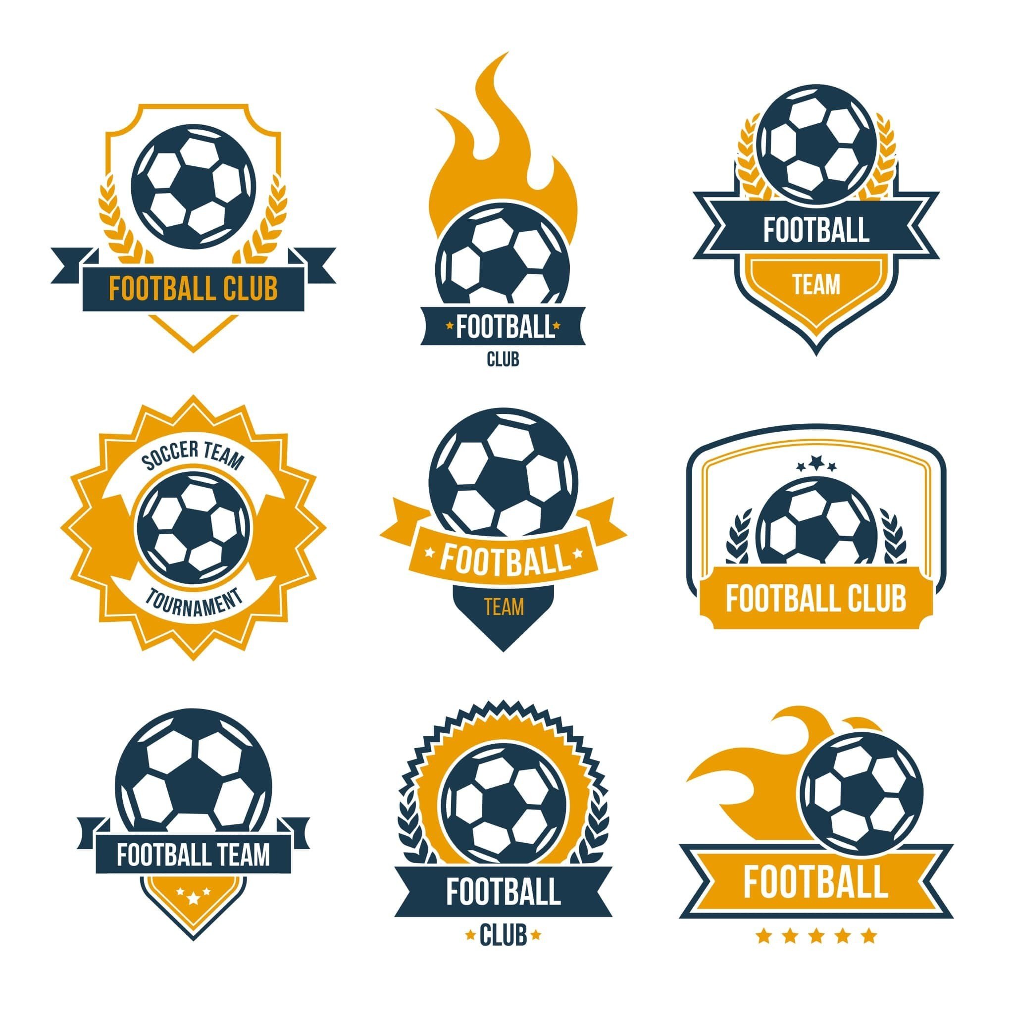 Logo bóng đá thiết kế đẹp